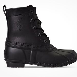 Polo Ralph Lauren Boys Ewan Duck Boots Black Size 4